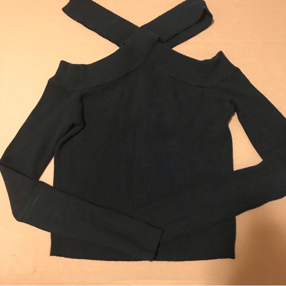 Lulus Dark Green Off-the Shoulder Top